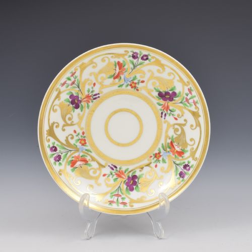 fig 1. Fine Regency Spode Porcelain Tea & Coffee Cup & Saucer Trio c.1820