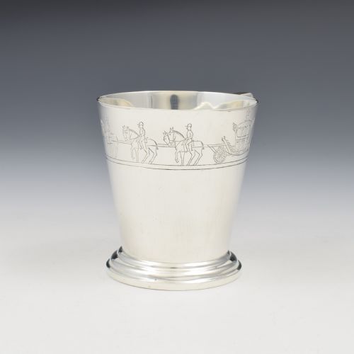 fig 1. Unusual Coronation Procession Silver Christening Cup 1934