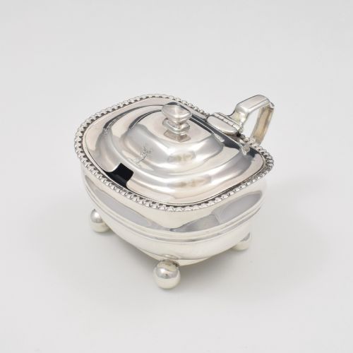 Fine Georgian Silver Bombe Mustard Pot 1817 (George Iii)