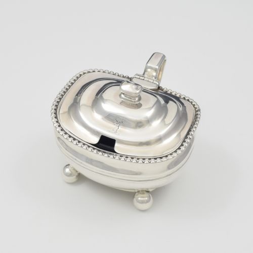 fig 2. Fine Georgian Silver Bombe Mustard Pot 1817 (George III)