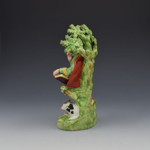 STAFFORDSHIRE RALPH SALT PEARLWARE POTTERY FIGURE ST LUKE C1820 - ADDITIONAL PHOTO 5
