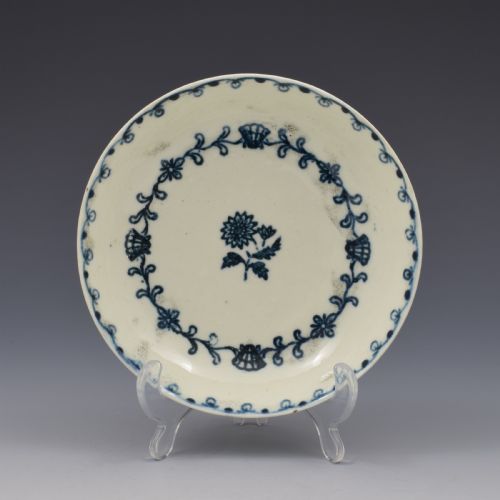 fig 1. Liverpool Pennington Porcelain Tea Bowl & Saucer Scallop Shell & Flower Pattern c.1775