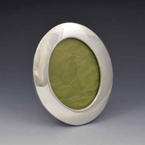 EDWARDIAN OVAL SILVER PHOTO PHOTOGRAPH FRAME