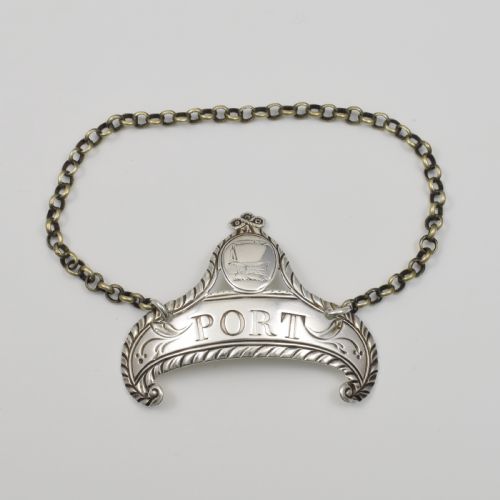 Fine Georgian Silver Hester Bateman Port Decanter Wine Label C.1780