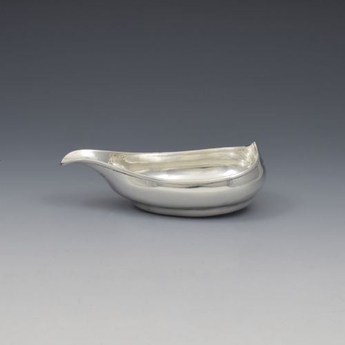fig 1. Georgian Silver Pap Boat Charles Chesterman 1799