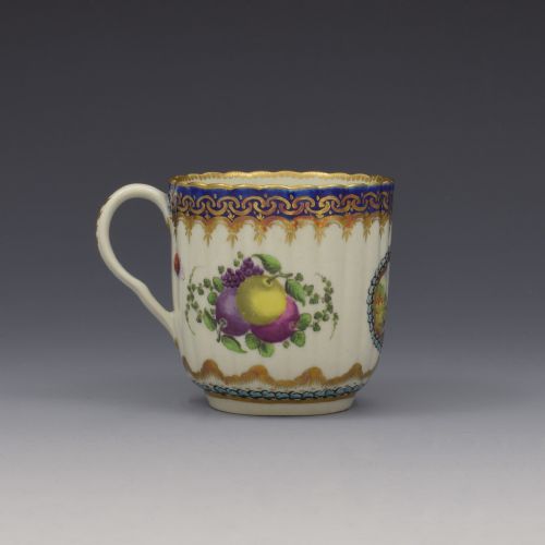 First Period Worcester Porcelain Coffee Cup Dalhousie Pattern C.1780