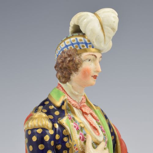 RARE BLOOR DERBY PORCELAIN FIGURE THE SCOTSMAN NO 378 - ADDITIONAL PHOTO 9