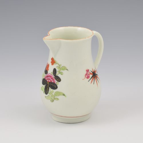 Rare First Period Worcester Porcelain Flash / Thunder & Lightning Sparrow Beak Milk Jug C.1770