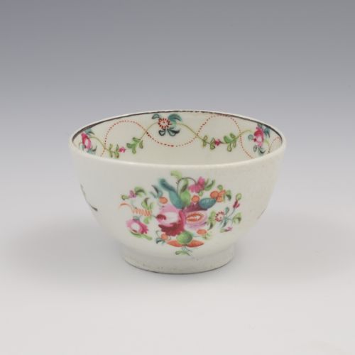 Georgian New Hall Porcelain Tea Bowl & Saucer Pattern 241 C.1800