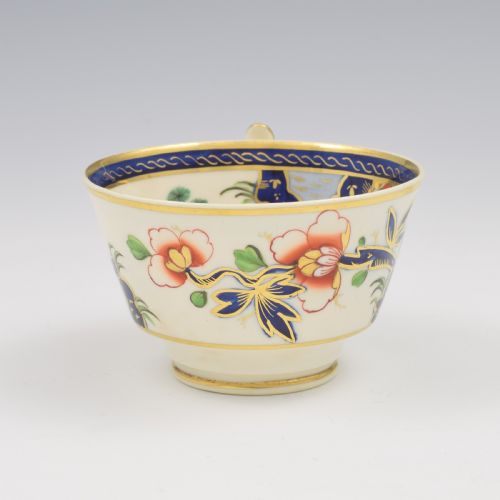 STRIKING REGENCY RIDGWAY PORCELAIN KAKIEMON IMARI TEA CUP SAUCER C1820 - ADDITIONAL PHOTO 3