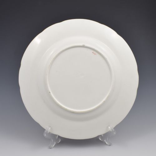 STUNNING MINTON PORCELAIN PEARL JEWELLED LANDSCAPE DESSERT PLATE PINK GROUND - ADDITIONAL PHOTO 5
