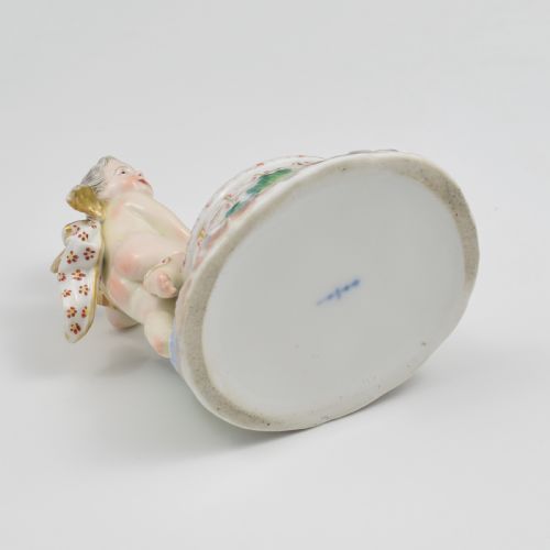 FINE KPM BERLIN PORCELAIN FIGURAL TABLE SALT CUPID WELL C1870 PUTTO PUTTI CHERUB - ADDITIONAL PHOTO 12
