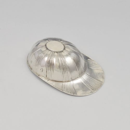 RARE GEORGIAN HALLMARKED SILVER JOCKEY CAP CADDY SPOON C1798 - ADDITIONAL PHOTO 2