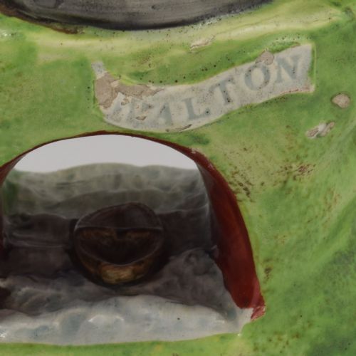 RARE REGENCY WALTON STAFFORDSHIRE PEARLWARE POTTERY TURRET BRIDGE SPILL VASE - ADDITIONAL PHOTO 6