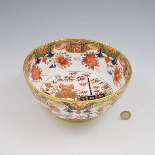 fig 1. Stunning Spode Porcelain Punch Bowl Imari Pattern 967 c.1810