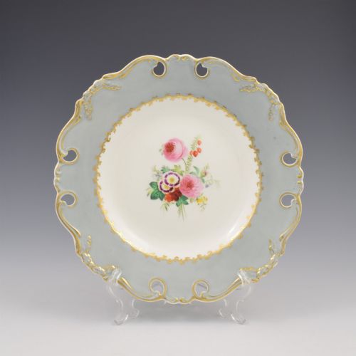 Stunning John Ridgway Pierced Porcelain Dessert Plate Patt. 6/7151