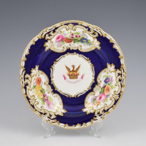 Superb Copeland Armorial Porcelain Plate 