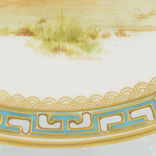 SUPERB MINTON AESTHETIC PERIOD PIERCED PORCELAIN PLATE WS COLEMAN FAIRY SQUIRREL C1870 - ADDITIONAL PHOTO 6