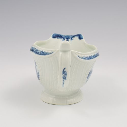 FIRST PERIOD DR WALL WORCESTER PORCELAIN SAUCE BOAT THE FISHERMAN BILLBOARD ISLAND - ADDITIONAL PHOTO 6