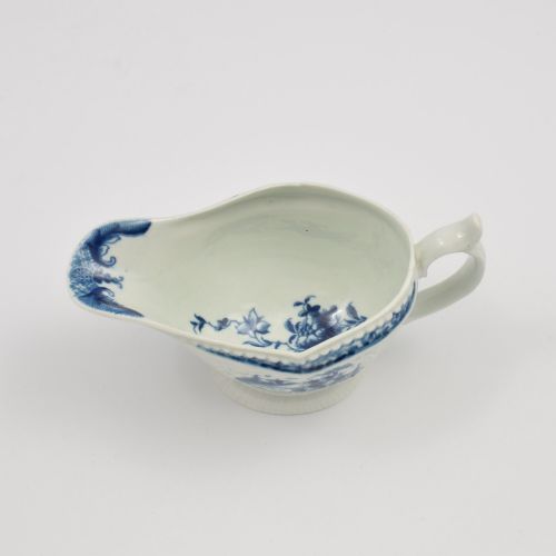 FIRST PERIOD DR WALL WORCESTER PORCELAIN SAUCE BOAT THE FISHERMAN BILLBOARD ISLAND - ADDITIONAL PHOTO 10