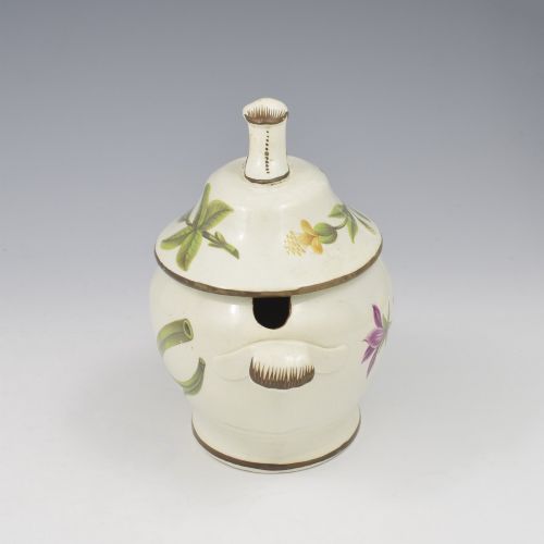 RARE GEORGIAN SWANSEA PEARLWARE BOTANICAL SAUCE TUREEN C1810 - ADDITIONAL PHOTO 2