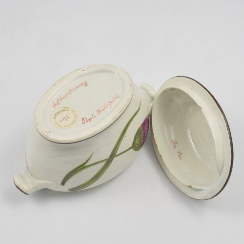 RARE GEORGIAN SWANSEA PEARLWARE BOTANICAL SAUCE TUREEN C1810 - ADDITIONAL PHOTO 9