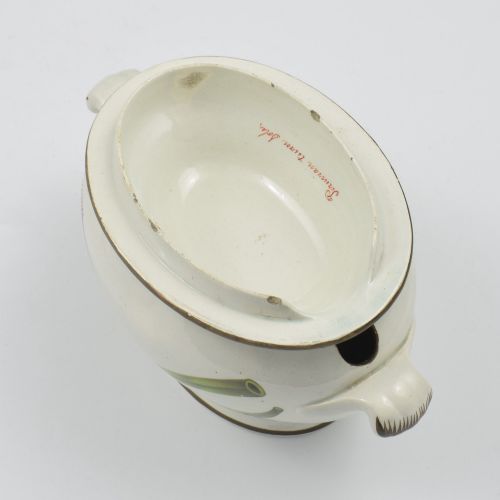 RARE GEORGIAN SWANSEA PEARLWARE BOTANICAL SAUCE TUREEN C1810 - ADDITIONAL PHOTO 13