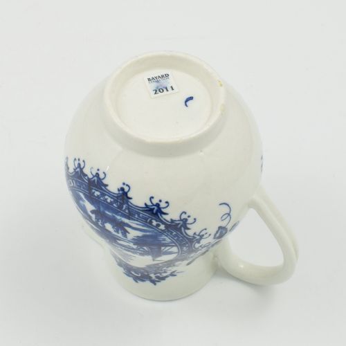 DR WALL FIRST PERIOD WORCESTER PORCELAIN CREAM MILK JUG LANDSCAPE PATTERN RARE VARIANT C1780 - ADDITIONAL PHOTO 6