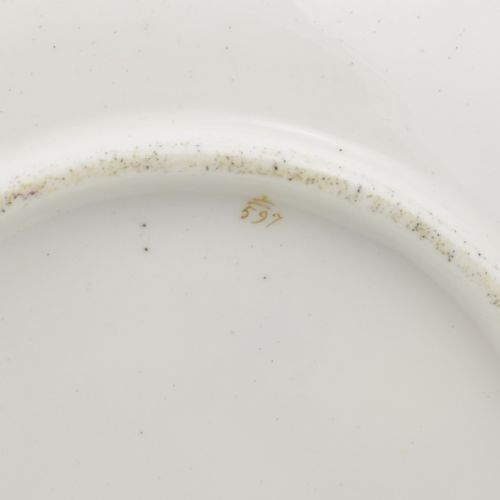 STUNNING COALPORT PORCELAIN TEACUP COFFEE CUP SAUCER TRIO FRUIT PATT 2597 C1830 - ADDITIONAL PHOTO 14