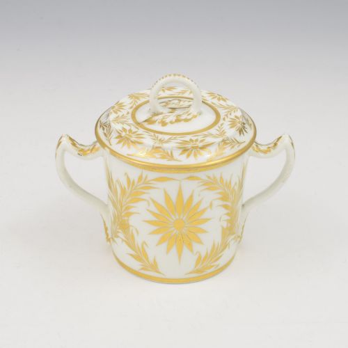 STUNNING REGENCY BLOOR DERBY PORCELAIN CHOCOLATE CUP COVER SEPIA PUTTI C1825 - ADDITIONAL PHOTO 4