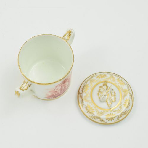 STUNNING REGENCY BLOOR DERBY PORCELAIN CHOCOLATE CUP COVER SEPIA PUTTI C1825 - ADDITIONAL PHOTO 9