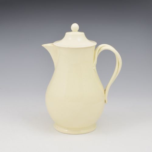 Lovely Wedgwood Creamware Pottery Hot Water Jug & Cover C.1780