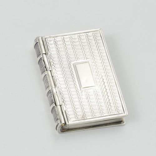 fig 1. William IV Sterling Silver Novelty Book Vinaigrette 1833 Taylor & Perry