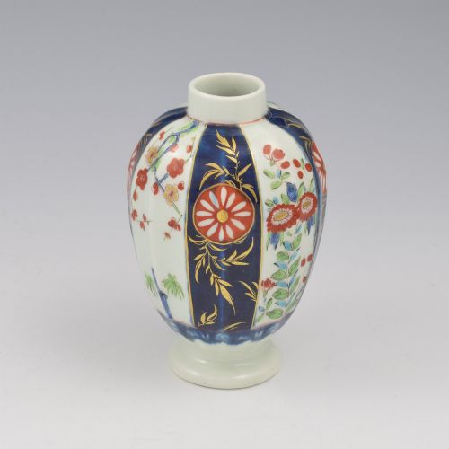 Superb Dr Wall / First Period Worcester Porcelain Tea Canister C.1770