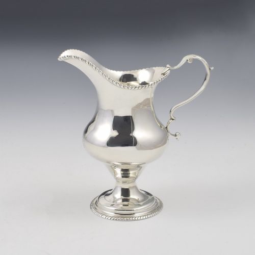 Large Georgian Newcastle Silver Milk / Cream Jug Stalker & Mitchison C.1780