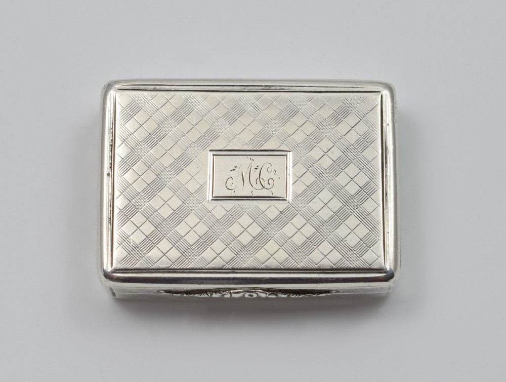 William IV Silver Vinaigrette Nathaniel Mills 1837 View III