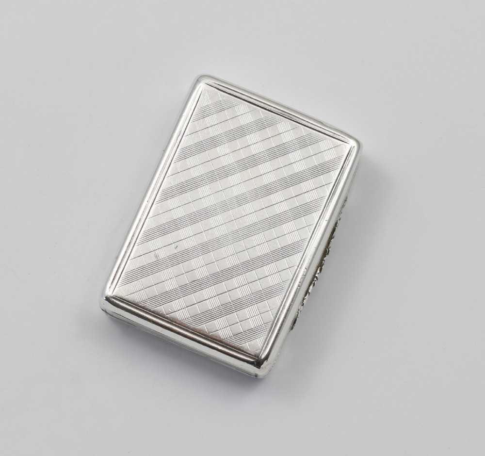 William IV Silver Vinaigrette Nathaniel Mills 1837 View VI