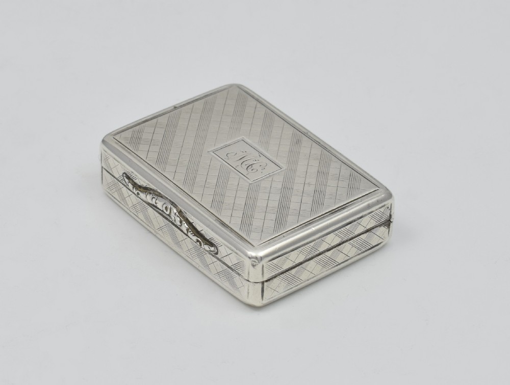 William IV Silver Vinaigrette Nathaniel Mills 1837 View XII
