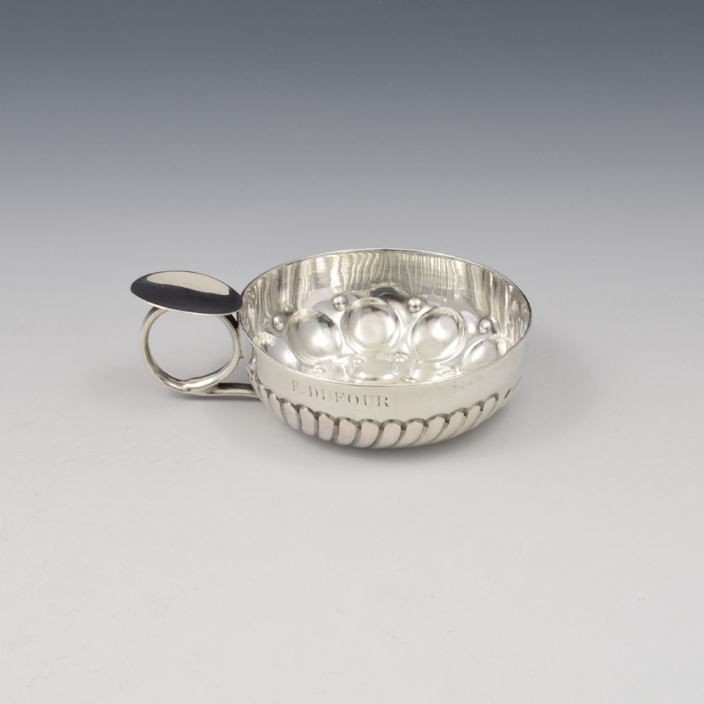 Superb 19th Century French 0.950 Silver Tastevin Wine Taster View III