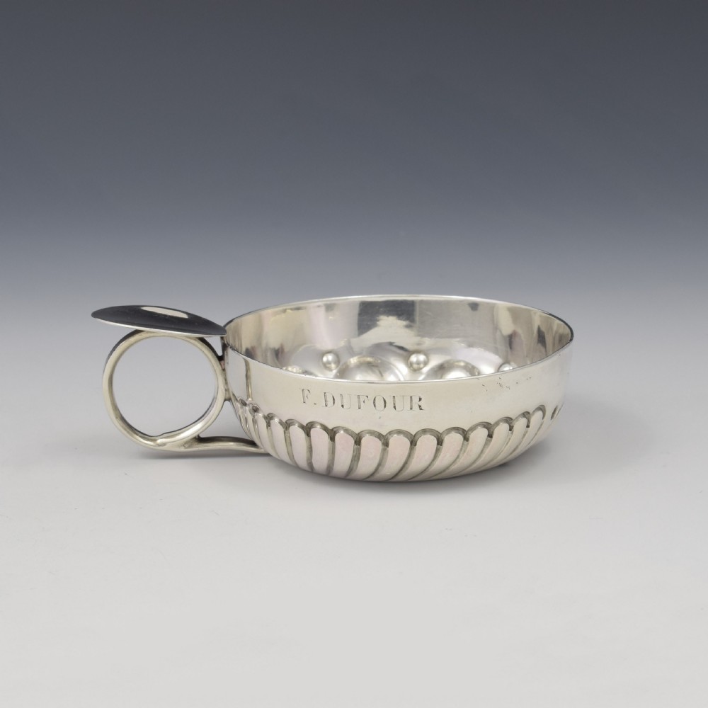 Superb 19th Century French 0.950 Silver Tastevin Wine Taster View IV