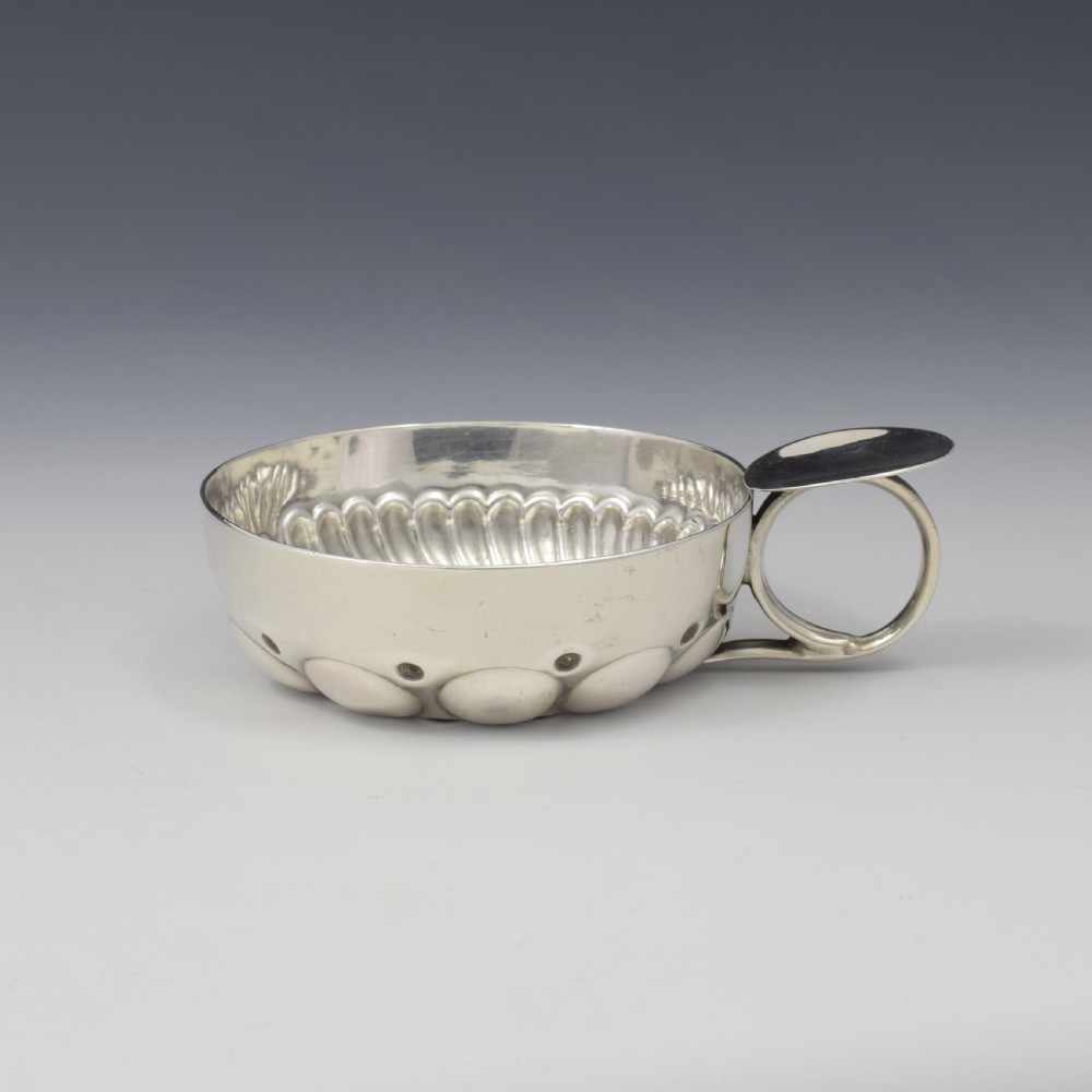 Superb 19th Century French 0.950 Silver Tastevin Wine Taster View V