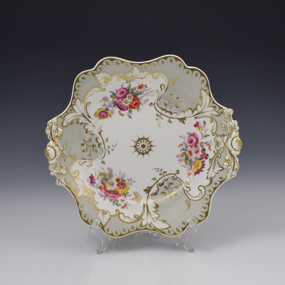 Fine William IV Ridgway Porcelain Tea Plate, Pattern 2/6219 c.1835