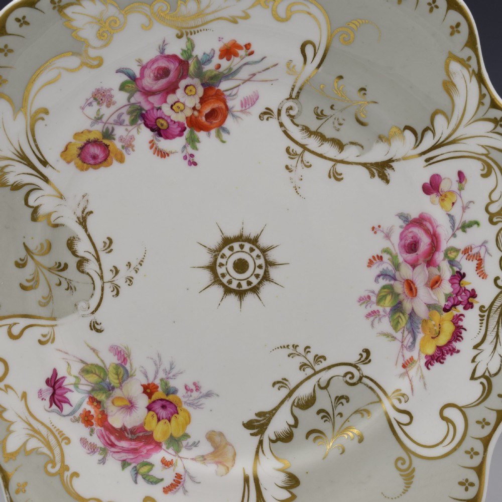 Fine William IV Ridgway Porcelain Tea Plate, Pattern 2/6219 c.1835 View II