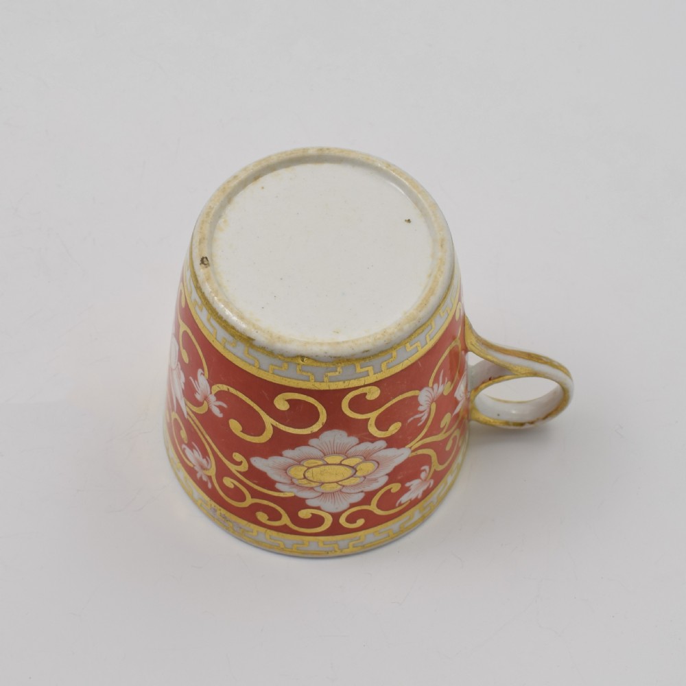 Regency Chamberlain Worcester Porcelain Tapered Armorial Coffee Can c.1815 View VI