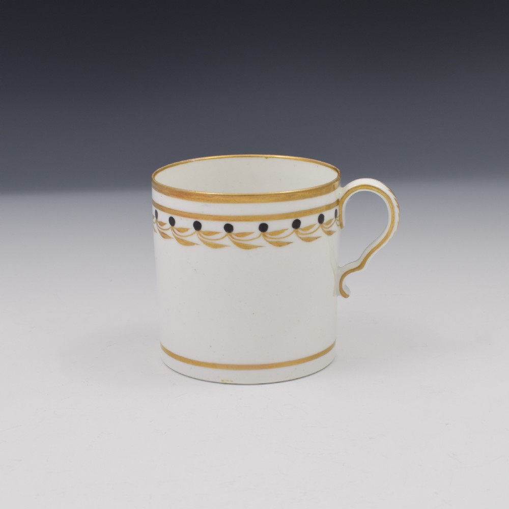 Georgian Spode Porcelain Black & Gilt Coffee Can Pattern 1038