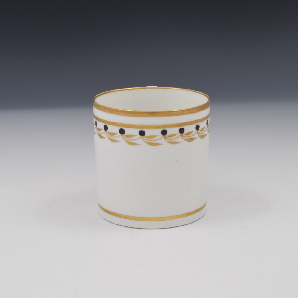 Georgian Spode Porcelain Black & Gilt Coffee Can Pattern 1038 View II