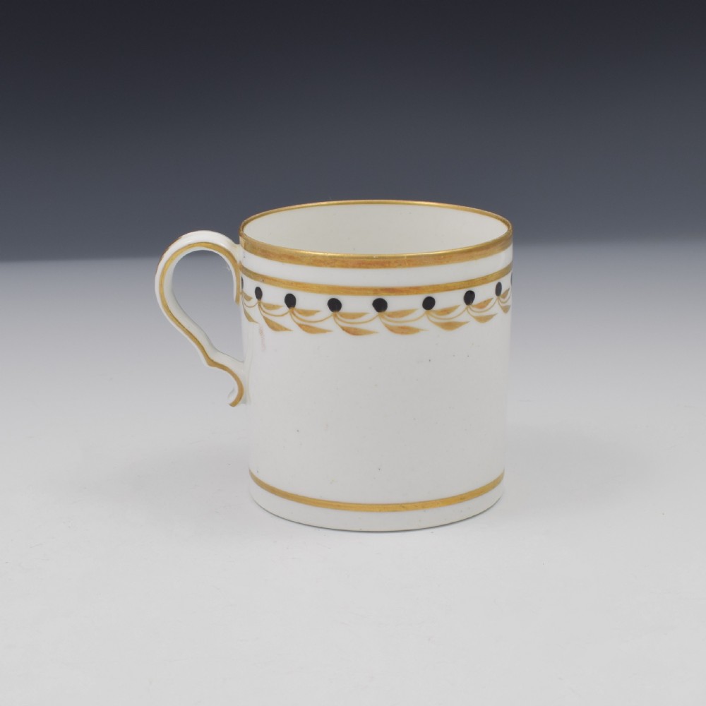 Georgian Spode Porcelain Black & Gilt Coffee Can Pattern 1038 View III