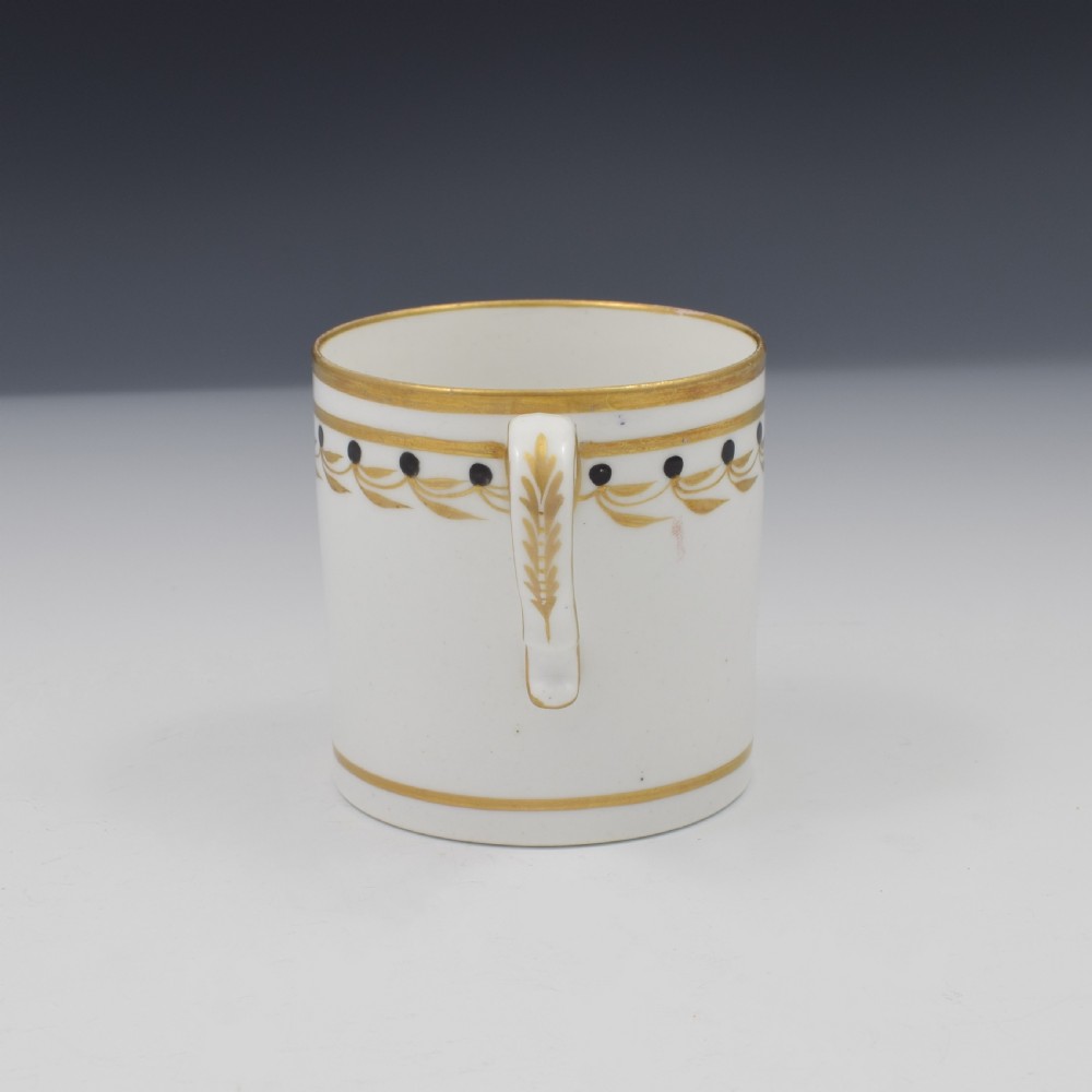 Georgian Spode Porcelain Black & Gilt Coffee Can Pattern 1038 View IV