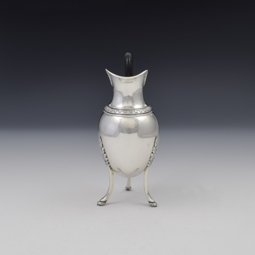Unusual 18th Century Style Antique German Silver Cream Jug c.1890 View III