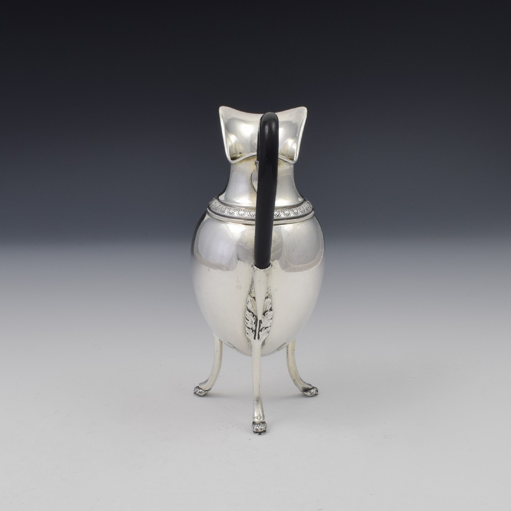 Unusual 18th Century Style Antique German Silver Cream Jug c.1890 View VI